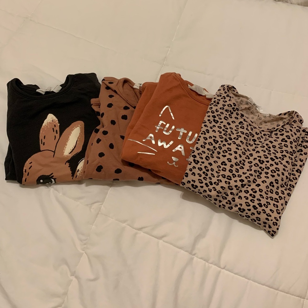H&M size 6x/7 girls’ sweaters and long sleeve lot